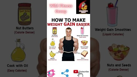 🔥How to make weight gain easier🔥#fitness🔥#wildfitnessgroup🔥#shorts🔥