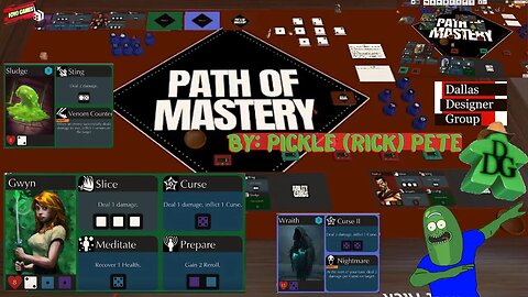 Path of Mastery Playtest 1 with Pickle Pete | Dallas Designer Group