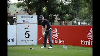 VIDEO-GOLF-SAOPEN: SA's Brandon Stone tees off on fifth hole (GrT)