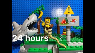 24 hours in the woods, most dangerous Lego island, Stop Motion