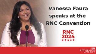 Vanessa Faura speaks at the 2024 Republican National Convention