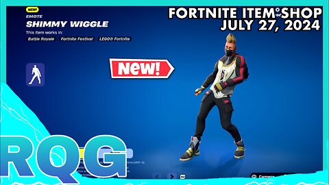 "NEW" SHIMMY WIGGLE ICON EMOTE IS HERE! FORTNITE ITEM SHOP (July 27, 2024)