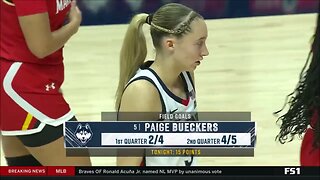 Paige Bueckers SHINES In #8 UConn Huskies BLOWOUT Win vs #20 Maryland: 24pts, 5reb, 6stls, & 2 blks