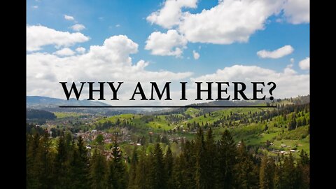 TALK: WHY AM I HERE?