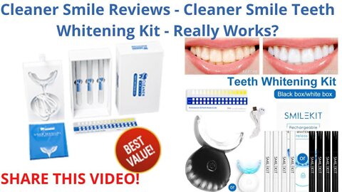 Cleaner Smile Teeth Whitening Kit - Cleaner Smile Review - Cleaner Smile Works?