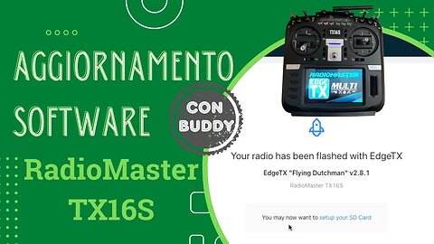 RadioMaster TX16S - Aggiornamento semplice con Buddy