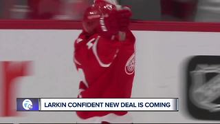 Dylan Larkin is confident his new deal with Red Wings is coming