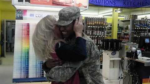 Homecoming Military Surprise