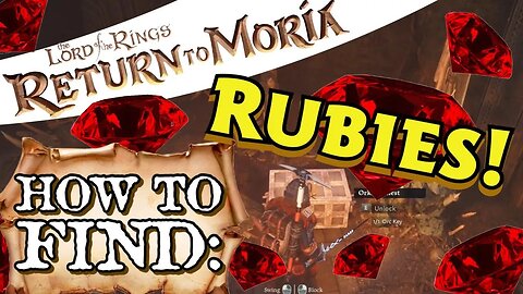Return to Moria How to Find Rubies! Deepest Dark!