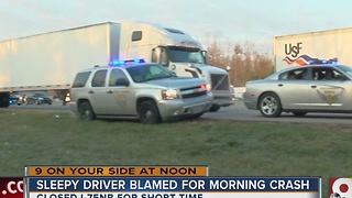 Sleepy driver blamed for early morning crash on I-75