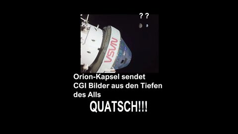 Orion Kapsel sendet CGI Bilder aus den Tiefen des Alls