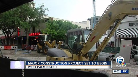 Major construction project set to begin on Clematis Street in West Palm Beach