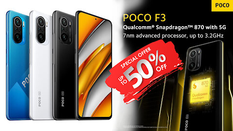 Xiaomi Poco F3 - 5G, Snapdragon 870,Best Camera Setup, 8GB RAM