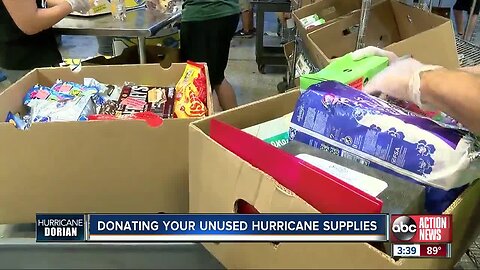 Donations needed for unused hurricane supplies