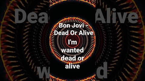 Bon Jovi - Dead Or Alive (Lyrics) 🎶 #shorts