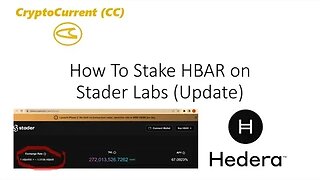 How to Stake HBAR/HBARx on Stader (update)