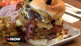 Your meal is free if you finish the Big "Elm" burger challenge at the Elma Towne Grille