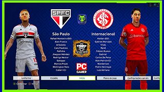 SÃO PAULO X INTERNACIONAL - PES2021 PATCH THE BEST 9.9.1- BRASILEIRÃO 2023 - QUARTA RODADA