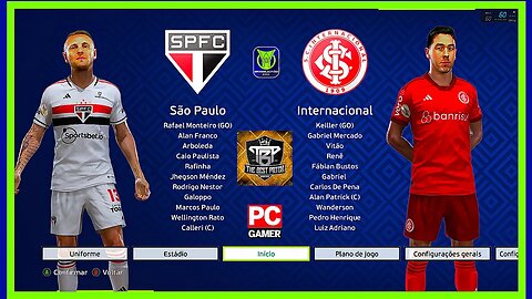 SÃO PAULO X INTERNACIONAL - PES2021 PATCH THE BEST 9.9.1- BRASILEIRÃO 2023 - QUARTA RODADA