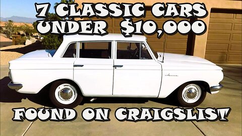 7 Classic Car Under $10,000 Found on Craigslist