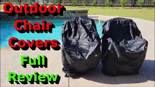 Heavy Duty Outdoor Waterproof Chair Covers - 2 Pack - Full Review