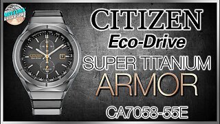 Tough Dress Watch? | Citizen Super Titanium Armor 100m Quartz Chronograph CA7058-55E Unbox & Review