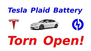 Tesla Plaid - Battery Torn Open!