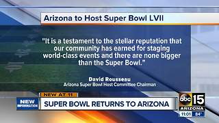Super Bowl returning to Phoenix in 2023