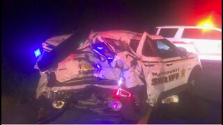 Driver hits two Martin County Sheriff's Office patrol cars on I-95, deputies not hurt