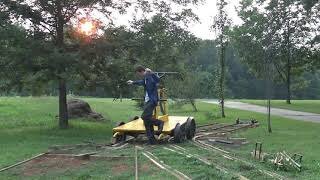 Test Running A Handcar Over A Homemade Switch At The Alexis Railroad