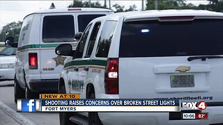 Shooting raises concerns about broken street lights
