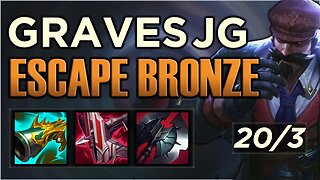 How to CARRY in Season 13 with Graves Jungle! Escaping Bronze!