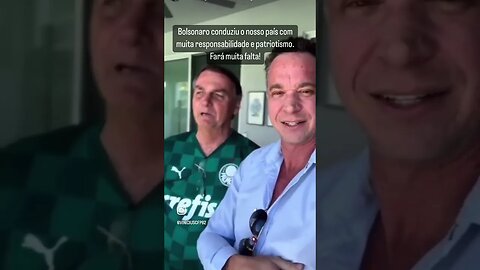 Bolsonaro conduziu o nosso país com muita responsabilidade e patriotismo. Fará muita falta! P1