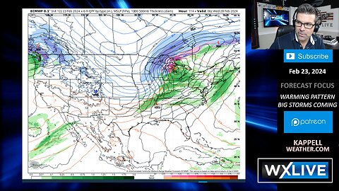 OUTLOOK: Warming Now. Potential Severe Storms Next Week..