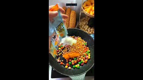 colorful and chocolatey popcorn recipe