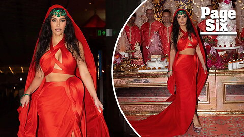 Kim Kardashian put on blast for wearing red to Ambani wedding in India: 'That's saved for the bride'