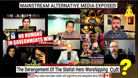 MAINSTREAM ALTERNATIVE MEDIA EXPOSED! - The Derangement Of The Statist Hero Worshipping Cult