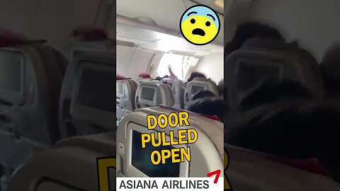 Asiana plane door opens during flight - OZ 8124
