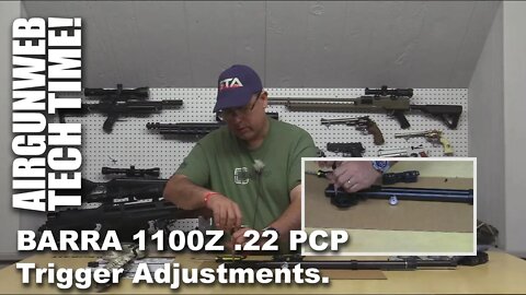AIRGUNWEB TECH TIME - BARRA 1100Z 22 PCP Trigger Adjustments for optimal pull weight & trigger break