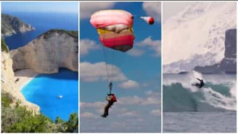 Extreme sports in extraordinary locations