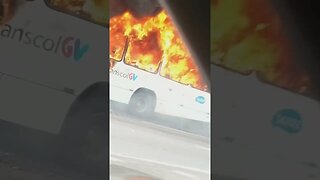 Ao Vivo - Ônibus pegando fogo em Vitória 🔥