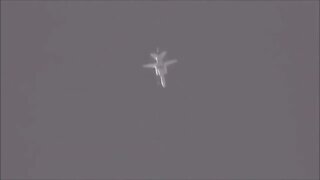 Russian Su 24 Jet flying around Donbass