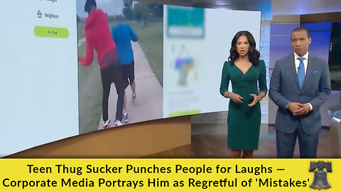 Teen Thug Sucker Punches People for Laughs — Corporate Media Portrays Him as Regretful of 'Mistakes'