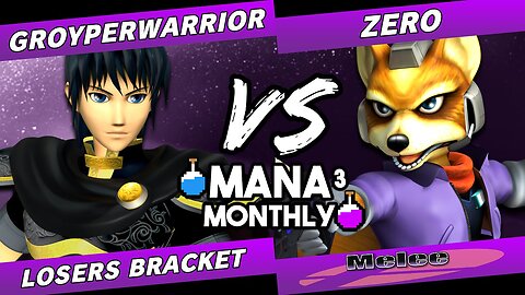 Mana Monthly 3 - GroyperWarrior (Marth) vs ZeRo (Fox) Smash Melee Tournament