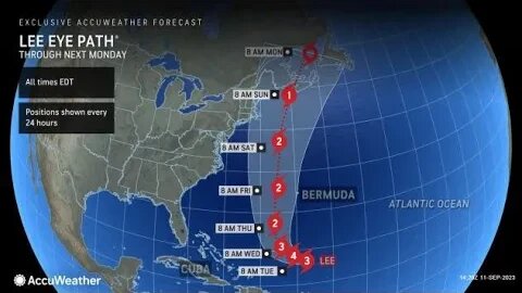 Hurricane Lee Update and the Transit to the Third Temple