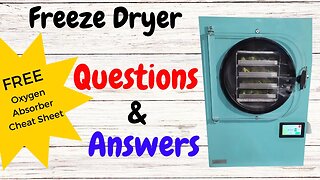 Common Freeze Drying Questions