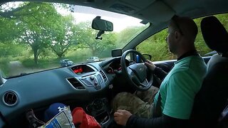driving to a carpark near Sheep's Tor. Dartmoor. 25th May 2023