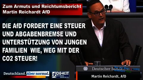 Zum Armuts und Reichtumsbericht Martin Reichardt AfD