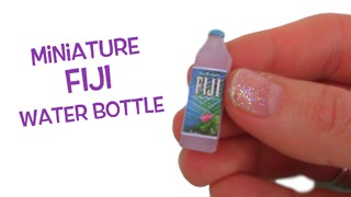 Miniature Fiji water bottle DIY tutorial