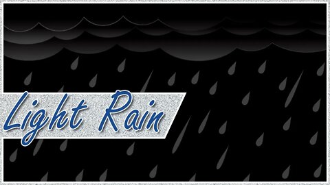 Light Rain (Dark Screen) - White Noise Sounds for Sleep, Study, Rest, Relaxation, or Meditation